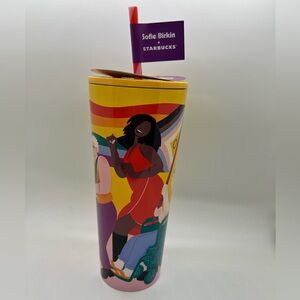 Starbucks NWT Sofie Burton steel Pride tumbler